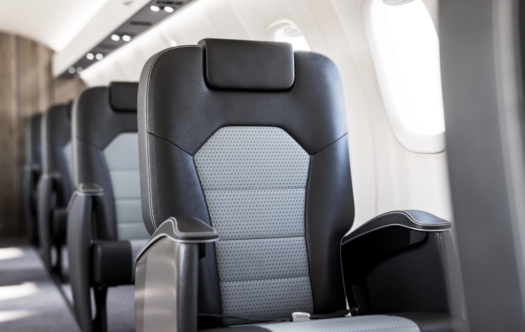 ERJ 140 for sale, business class semi-private interior